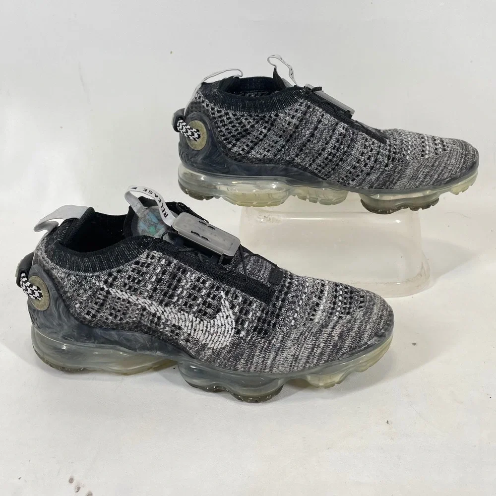 Nike Air Vapormax 2020 FK FlyEase Black White Grey CJ4069-004 Kids 7Y 8.5W
